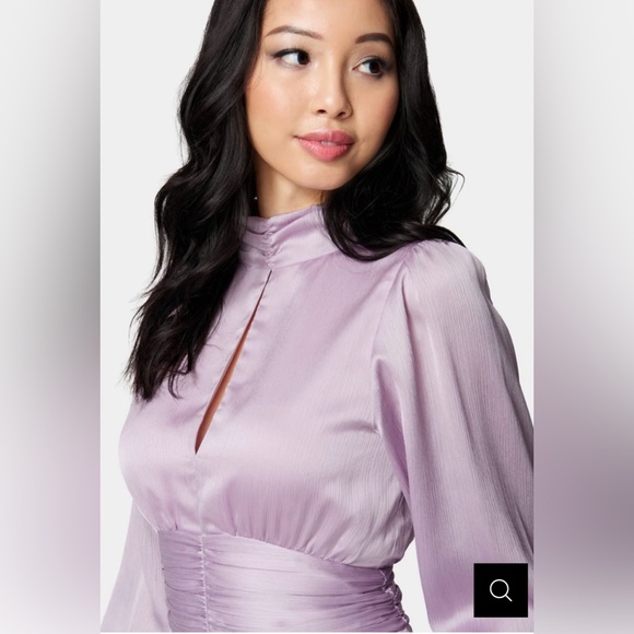 NWOT BEBE Women’s Yoryu Keyhole Romper in Lavender Size 8 - Picture 2 of 10